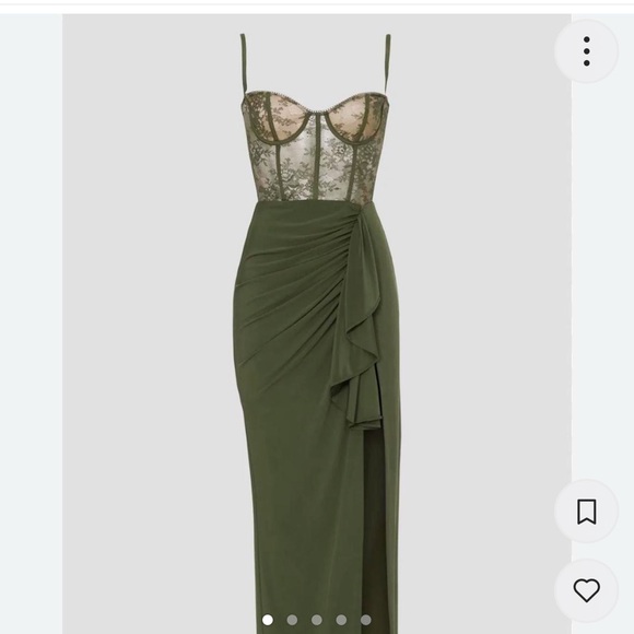 Katie May Willow Bustier Gown Green size Medium - Picture 2 of 5